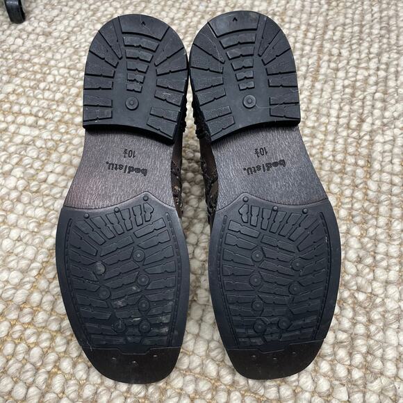 Bed Stu Revolution Boots SZ 10.5 Dark Brown Distressed Leather Men's Boots EUC - Picture 7 of 9